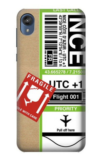 S3543 Luggage Tag Art Case Cover Custodia per Motorola Moto E6, Moto E (6th Gen)