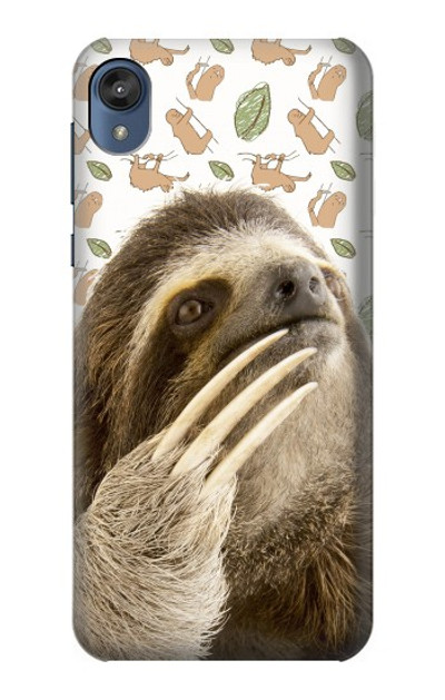 S3559 Sloth Pattern Case Cover Custodia per Motorola Moto E6, Moto E (6th Gen)