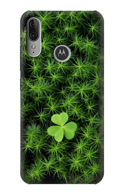 S0358 Clover Lucky Leaf Case Cover Custodia per Motorola Moto E6 Plus, Moto E6s