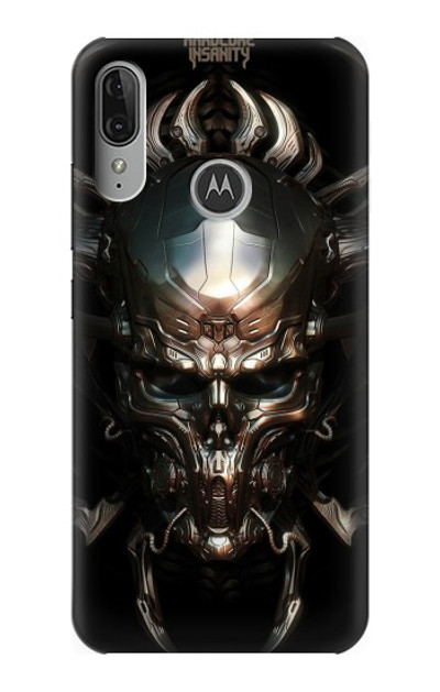 S1027 Hardcore Metal Skull Case Cover Custodia per Motorola Moto E6 Plus, Moto E6s