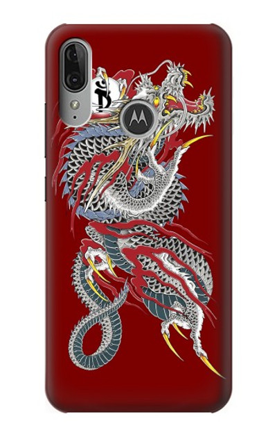 S2104 Yakuza Dragon Tattoo Case Cover Custodia per Motorola Moto E6 Plus, Moto E6s