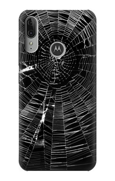 S2224 Spider Web Case Cover Custodia per Motorola Moto E6 Plus, Moto E6s