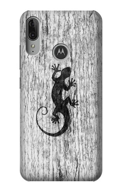 S2446 Gecko Wood Graphic Printed Case Cover Custodia per Motorola Moto E6 Plus, Moto E6s