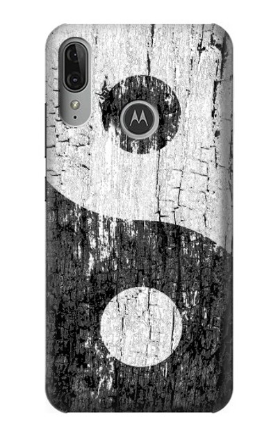 S2489 Yin Yang Wood Graphic Printed Case Cover Custodia per Motorola Moto E6 Plus, Moto E6s