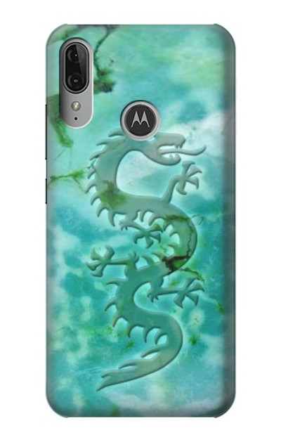 S2653 Dragon Green Turquoise Stone Graphic Case Cover Custodia per Motorola Moto E6 Plus, Moto E6s