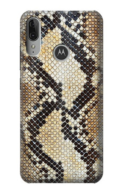 S2703 Snake Skin Texture Graphic Printed Case Cover Custodia per Motorola Moto E6 Plus, Moto E6s