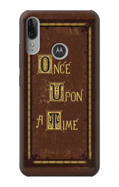 S2824 Once Upon a Time Book Cover Case Cover Custodia per Motorola Moto E6 Plus, Moto E6s