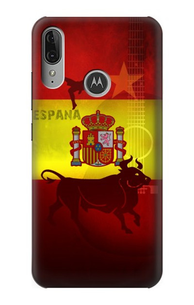 S2984 Spain Football Soccer Euro 2016 Case Cover Custodia per Motorola Moto E6 Plus, Moto E6s