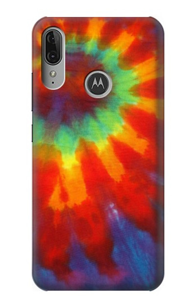 S2985 Colorful Tie Dye Texture Case Cover Custodia per Motorola Moto E6 Plus, Moto E6s