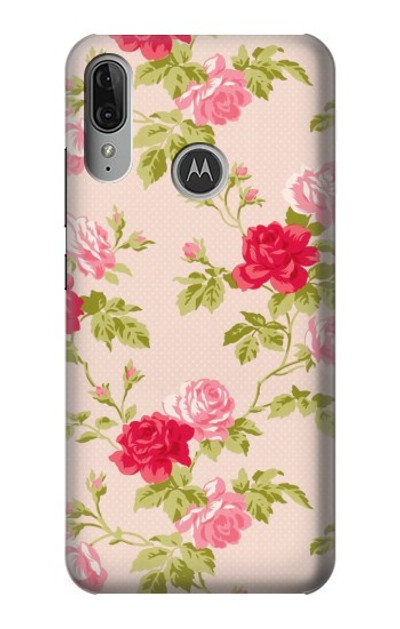 S3037 Pretty Rose Cottage Flora Case Cover Custodia per Motorola Moto E6 Plus, Moto E6s