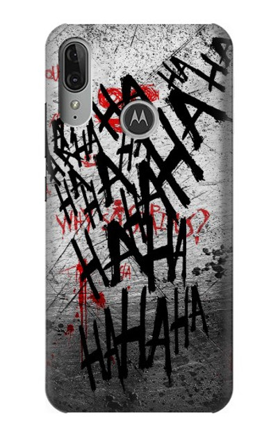S3073 Joker Hahaha Blood Splash Case Cover Custodia per Motorola Moto E6 Plus, Moto E6s