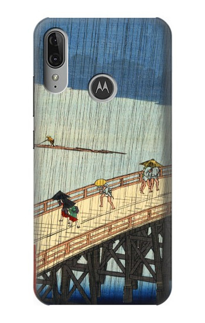 S3347 Utagawa Hiroshige Sudden shower Case Cover Custodia per Motorola Moto E6 Plus, Moto E6s