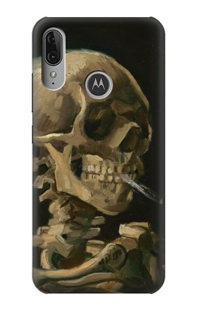 S3358 Vincent Van Gogh Skeleton Cigarette Case Cover Custodia per Motorola Moto E6 Plus, Moto E6s