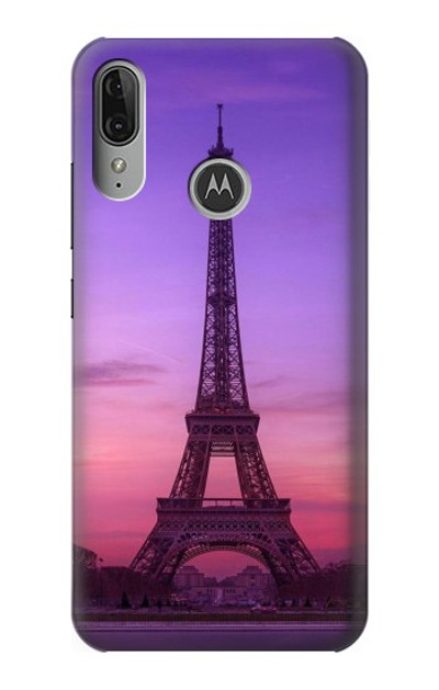 S3447 Eiffel Paris Sunset Case Cover Custodia per Motorola Moto E6 Plus, Moto E6s