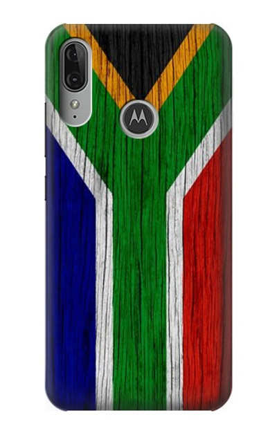 S3464 South Africa Flag Case Cover Custodia per Motorola Moto E6 Plus, Moto E6s