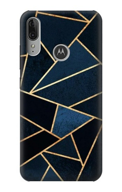 S3479 Navy Blue Graphic Art Case Cover Custodia per Motorola Moto E6 Plus, Moto E6s