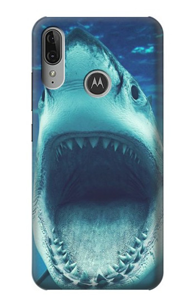 S3548 Tiger Shark Case Cover Custodia per Motorola Moto E6 Plus, Moto E6s