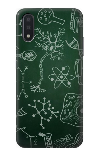 S3211 Science Green Board Case Cover Custodia per Samsung Galaxy A01