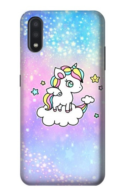 S3256 Cute Unicorn Cartoon Case Cover Custodia per Samsung Galaxy A01