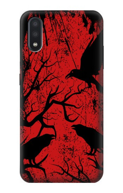 S3325 Crow Black Blood Tree Case Cover Custodia per Samsung Galaxy A01