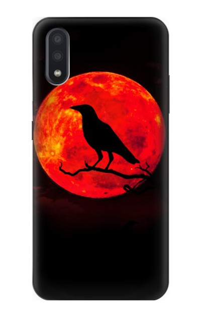 S3328 Crow Red Moon Case Cover Custodia per Samsung Galaxy A01