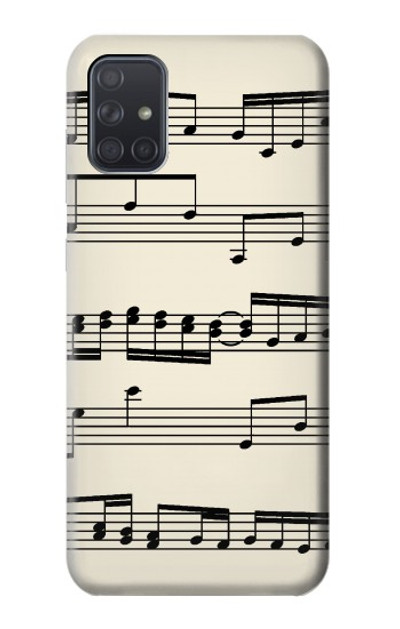 S3082 Music Sheet Case Cover Custodia per Samsung Galaxy A71