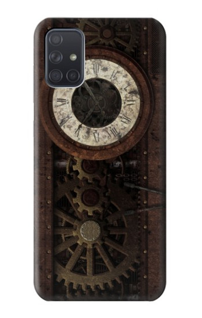 S3221 Steampunk Clock Gears Case Cover Custodia per Samsung Galaxy A71