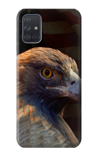 S3376 Eagle American Flag Case Cover Custodia per Samsung Galaxy A71