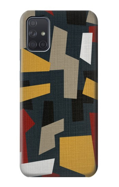 S3386 Abstract Fabric Texture Case Cover Custodia per Samsung Galaxy A71