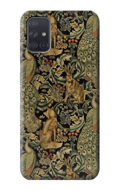 S3661 William Morris Forest Velvet Case Cover Custodia per Samsung Galaxy A71