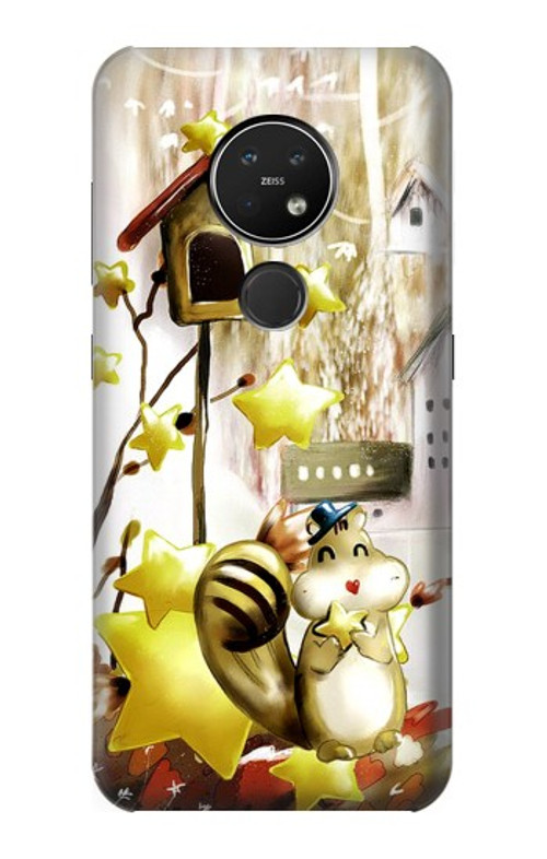 S0109 Cute Squirrel Cartoon Case Cover Custodia per Nokia 7.2