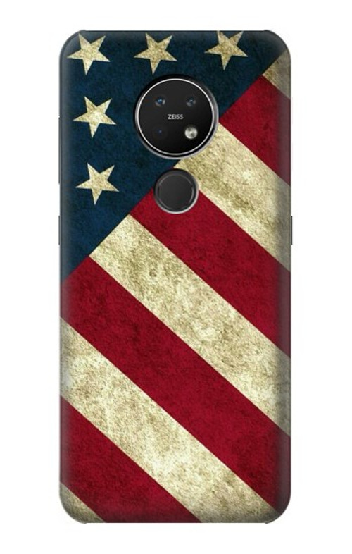 S3295 US National Flag Case Cover Custodia per Nokia 7.2