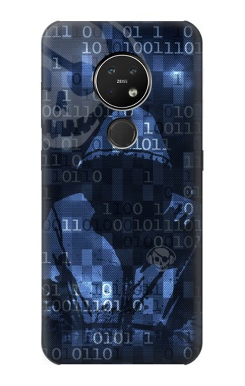 S3431 Digital Code Cyber Hacker Case Cover Custodia per Nokia 7.2