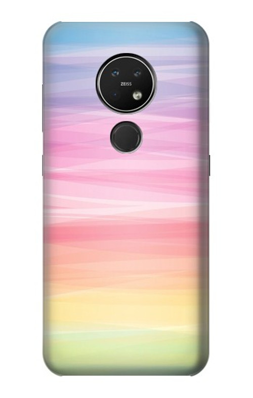 S3507 Colorful Rainbow Pastel Case Cover Custodia per Nokia 7.2
