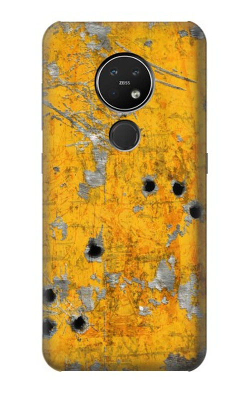 S3528 Bullet Rusting Yellow Metal Case Cover Custodia per Nokia 7.2