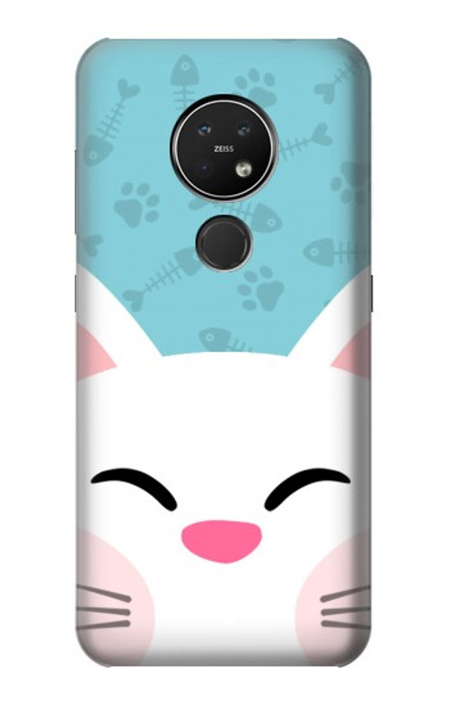 S3542 Cute Cat Cartoon Case Cover Custodia per Nokia 7.2