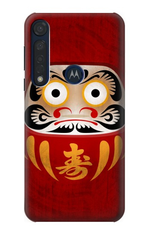 S3023 Japan Good Luck Daruma Doll Case Cover Custodia per Motorola Moto G8 Plus