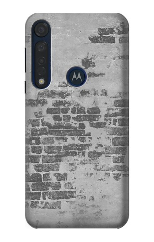 S3093 Old Brick Wall Case Cover Custodia per Motorola Moto G8 Plus