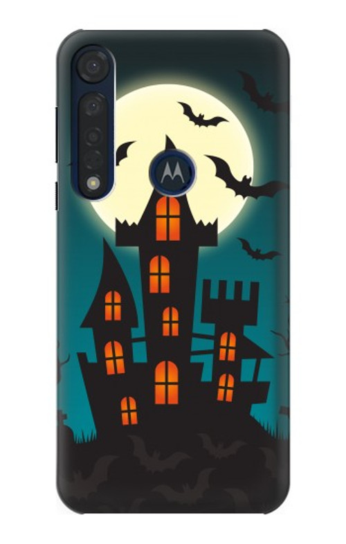 S3268 Halloween Festival Castle Case Cover Custodia per Motorola Moto G8 Plus