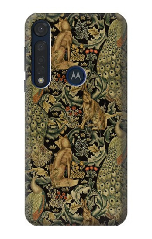 S3661 William Morris Forest Velvet Case Cover Custodia per Motorola Moto G8 Plus