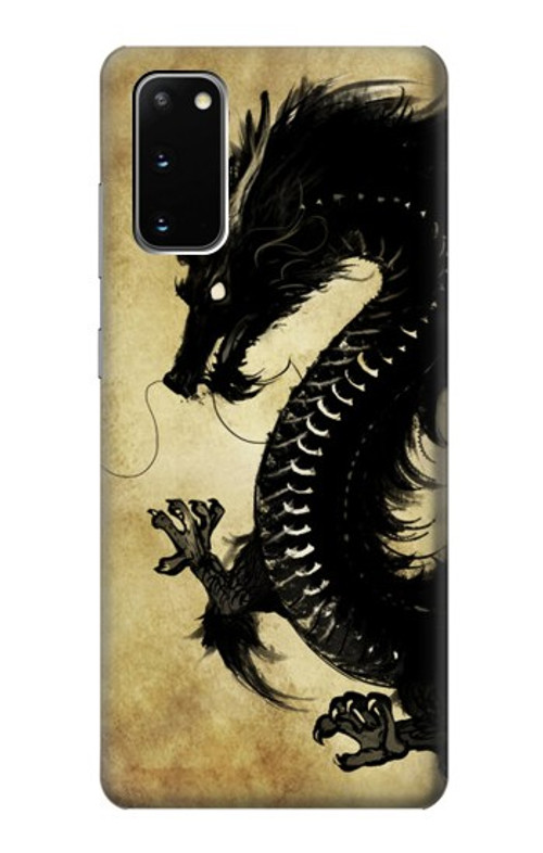 S1482 Black Dragon Painting Case Cover Custodia per Samsung Galaxy S20