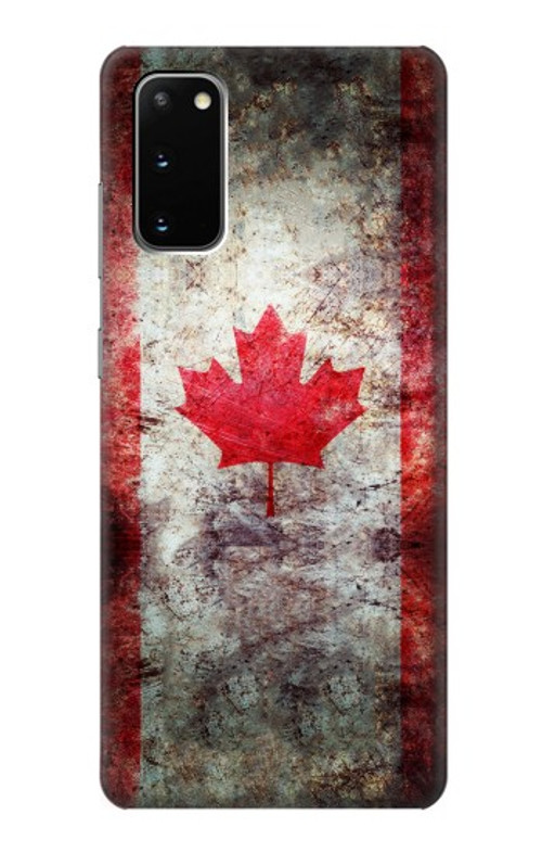 S2490 Canada Maple Leaf Flag Texture Case Cover Custodia per Samsung Galaxy S20