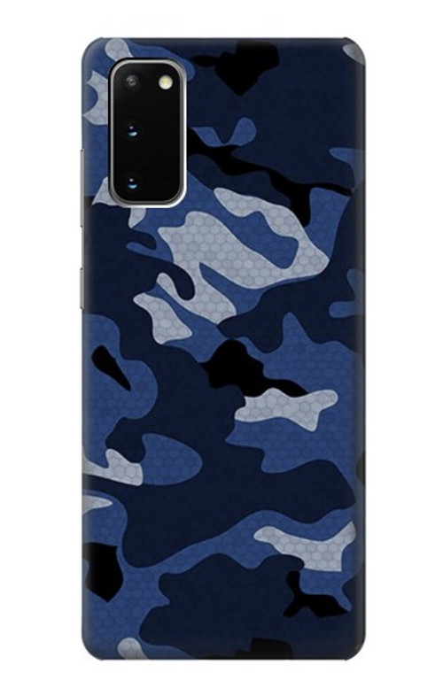 S2959 Navy Blue Camo Camouflage Case Cover Custodia per Samsung Galaxy S20