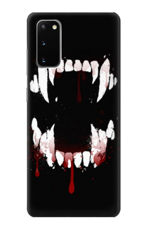 S3527 Vampire Teeth Bloodstain Case Cover Custodia per Samsung Galaxy S20