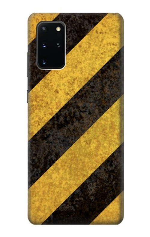 S2231 Yellow and Black Line Hazard Striped Case Cover Custodia per Samsung Galaxy S20 Plus, Galaxy S20+