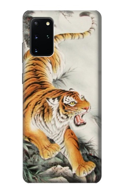 S2751 Chinese Tiger Brush Painting Case Cover Custodia per Samsung Galaxy S20 Plus, Galaxy S20+