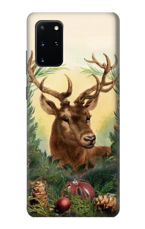 S2841 Vintage Reindeer Christmas Case Cover Custodia per Samsung Galaxy S20 Plus, Galaxy S20+