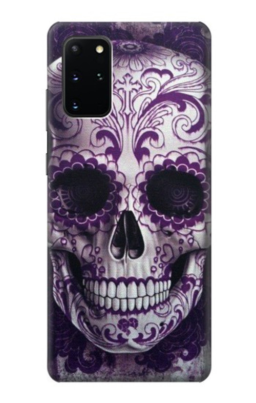 S3582 Purple Sugar Skull Case Cover Custodia per Samsung Galaxy S20 Plus, Galaxy S20+