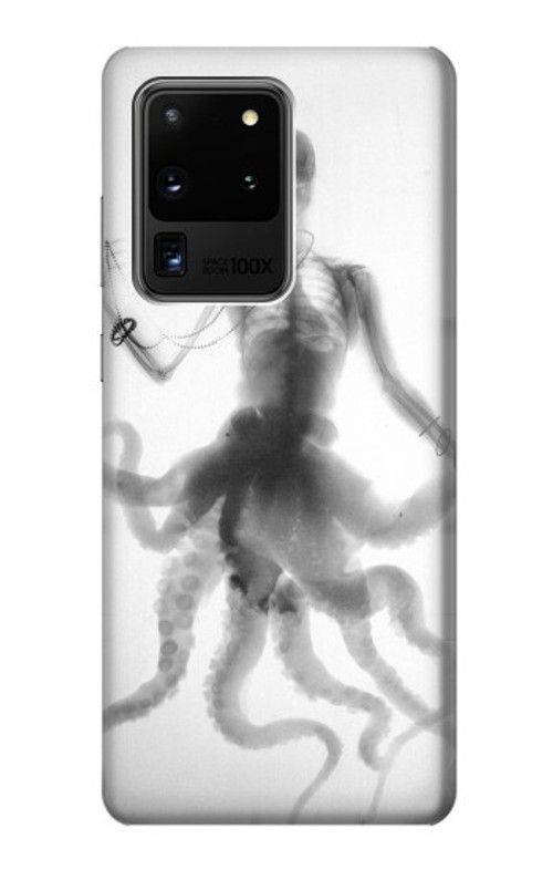 S1432 Skull Octopus X-ray Case Cover Custodia per Samsung Galaxy S20 Ultra