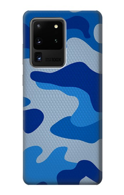 S2958 Army Blue Camo Camouflage Case Cover Custodia per Samsung Galaxy S20 Ultra